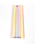 Yoga Strong, Yoga Mat 72" x 24", Rainbow Stripe