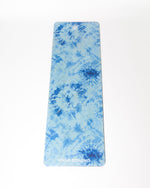 Yoga Strong, Yoga Mat 72" x 24", Blue Tie Dye