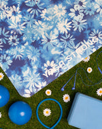 Yoga Strong, Yoga Mat 72" x 24", Blue Daisy - FE-32-1521