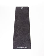 Yoga Strong, Yoga Mat 72" x 24", Black Polka Dot