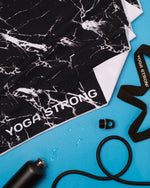Yoga Strong, Anti Slip Towel, Black Marble - FE-32-1542