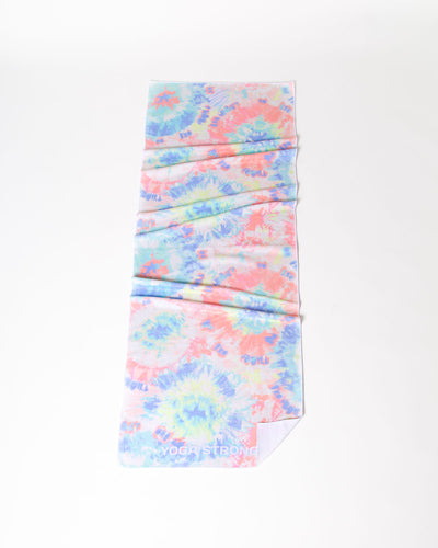 Yoga Strong, Anti Slip Towel, Tie Dye