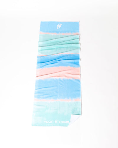 Yoga Strong, Anti Slip Towel, Ombre Pastel