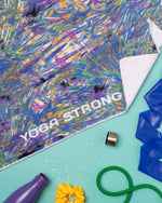 Yoga Strong, Anti Slip Towel, Graffiti - FE-32-1549