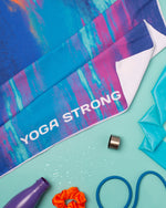 Yoga Strong, Anti Slip Towel, Abstract Purple - FE-32-1550