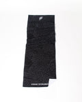 Yoga Strong, Anti Slip Towel, Black Polka Dot