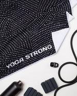 Yoga Strong, Anti Slip Towel, Black Polka Dot - FE-32-1552