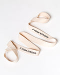 Yoga Strong, Canvas Stretch Strap w/Adjustable End Loops, Ivory