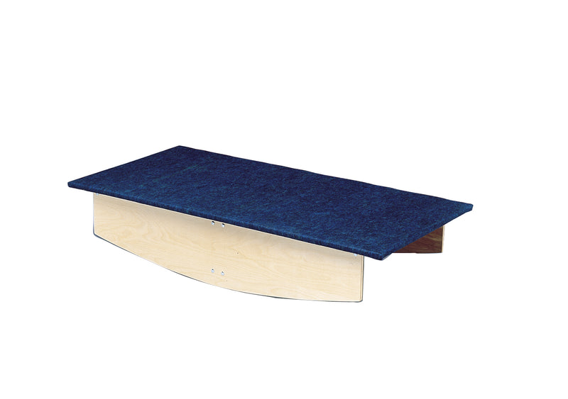 Rocker Board - Wooden with carpet - front-to-back - 30" x 60" x 12"