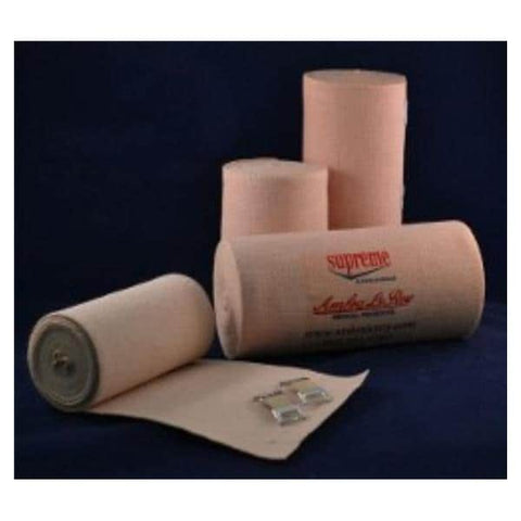 Ambra Leroy Medical Bandage Supreme 6"x10yd Compression Elstc Double Length Strtch Clp Tan LF 10/Bx - 71610