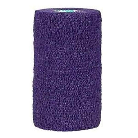 Andover Coated Products Bandage CoFlex Compression Elastic 1.5"x5yd Ltx NS Cohesive Purple 48/Ca - 3150PU-048