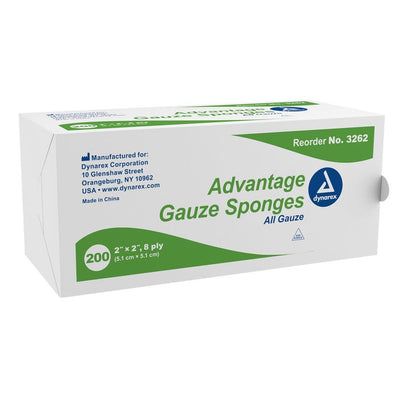 Dynarex Non-Woven Sponges - Sterile & Non-Sterile 3'' * 3'' case of 20 per box quantity is 200