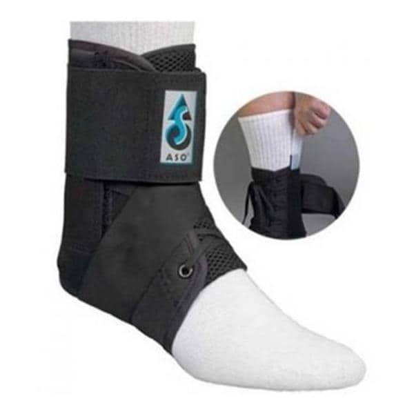 Medical Specialties Brace Stabilizer ASO Ank Ballistic Nylon BLat White Sz 2XL 15-16" Universal Each - 223187