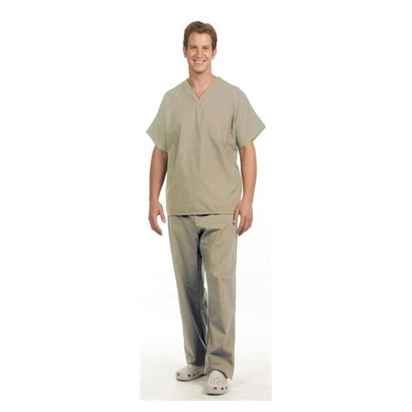 Fashion Seal Shirt Scrub Fashion Seal 78748 Unisex 4X Large Tan Each - 78748-4X