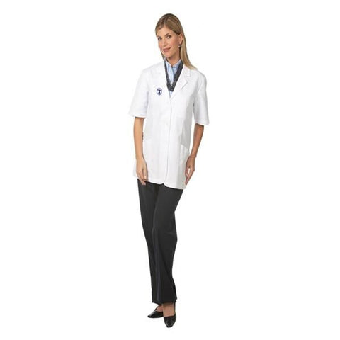 Fashion Seal Lab Coat Pharmacy 65% Polyester / 35% Cotton Womens White X-Small 30.25 in Each - 105-XS