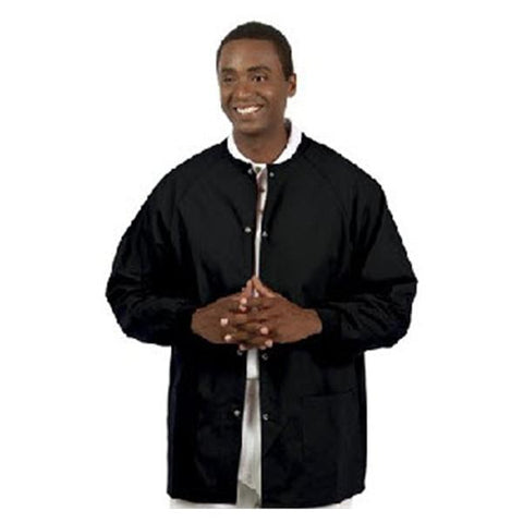 Fashion Seal Jacket Warm-Up Unisex Black 3X Large 2 Pockets Each - 7673-3XL