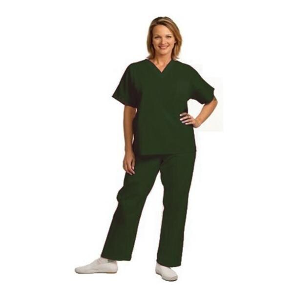Fashion Seal Shirt Scrub Fashion Seal 78731 Unisex Large Fir Green Each - 78731-L