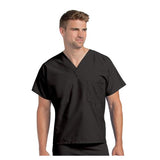 Landau Uniforms Inc. Shirt Scrub 7502 Unisex 2X Large Black Each - 7502-BKP-XXL