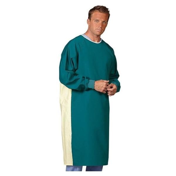 Fashion Seal Gown Patient All-Barrier Fabric Large 48.5 in Unisex Blue Mist Adult Each - 504-L