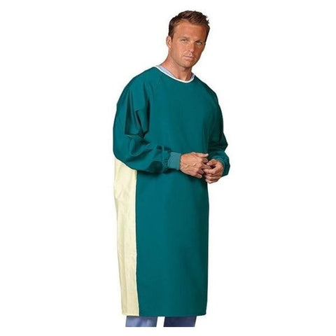 Fashion Seal Gown Patient All-Barrier Fabric Large 48.5 in Unisex Blue Mist Adult Each - 504-L