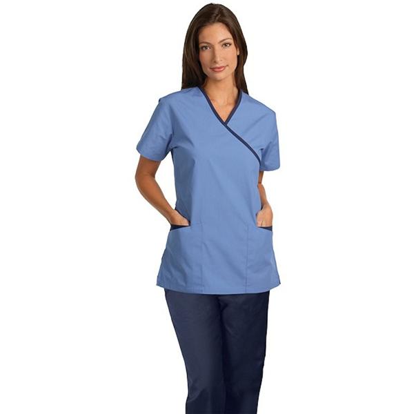 Fashion Seal Shirt Scrub Fashion Seal 7002 Womens Medium Ceil Blue Each - 7002-M