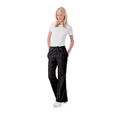 Landau Uniforms Inc. Pant Scrub 8335 Womens X-Large Petite Black Each - 8335-BKP-PXL