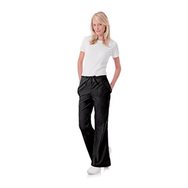 Landau Uniforms Inc. Pant Scrub 8335 Womens X-Large Petite Black Each - 8335-BKP-PXL