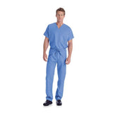 Landau Uniforms Inc. Shirt Scrub 7502 Unisex 3X Large Ceil Blue Each - 7502-BCP-3XL