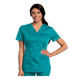 Landau Uniforms Inc. Shirt Scrub 7502 Unisex 3X Large Teal Each - 7502-BTP-3XL