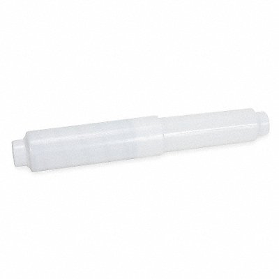 Toilet Paper Roll Spindle Horizontal Single Roll White