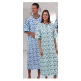 Fashion Seal Robe Patient Polyester / Cotton Woven Seersucker Large Unisex Blue Stripe Each - 1840-L