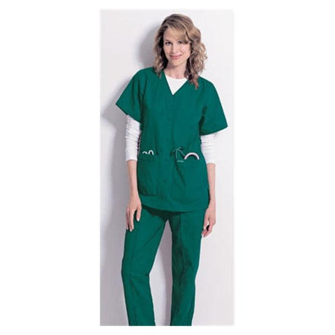 Landau Uniforms Inc. Shirt Scrub 8232 Womens X-Small Hunter Each - 8232-GHP-XSM