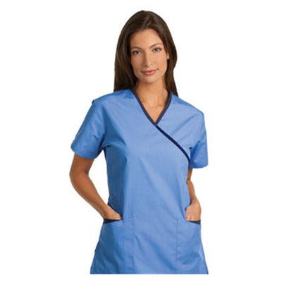 Fashion Seal Shirt Scrub Fashion Seal 7002 Womens 4X Large Ceil Blue Each - 7002-4XL
