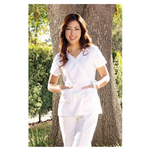 koi Design LLC Shirt Scrub 137 Katelyn Womens Large White Each - 137-01-L