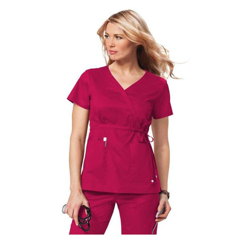 koi Design LLC Shirt Scrub 137 Katelyn Womens X-Small Ruby Each - 137-22-XS