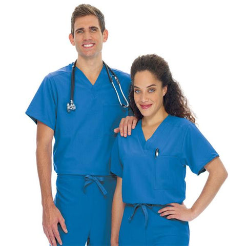Jockey (TM) Scrubs Shirt Scrub Jockey 2200 Unisex 3X Large Royal Blue Each - 2200-064-3X
