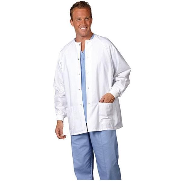 Fashion Seal Jacket Warm-Up White 2X Large Each - 7699-2XL