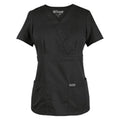 Grey's Anatomy (TM) Shirt Scrub Greys Anatomy™ 4153 Crossover Womens X-Small Black Each - 4153-01-XS