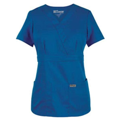 Grey's Anatomy (TM) Shirt Scrub Greys Anatomy™ 4153 Crossover Womens 4X Large Royal Blue Each - 4153X-08-4XL