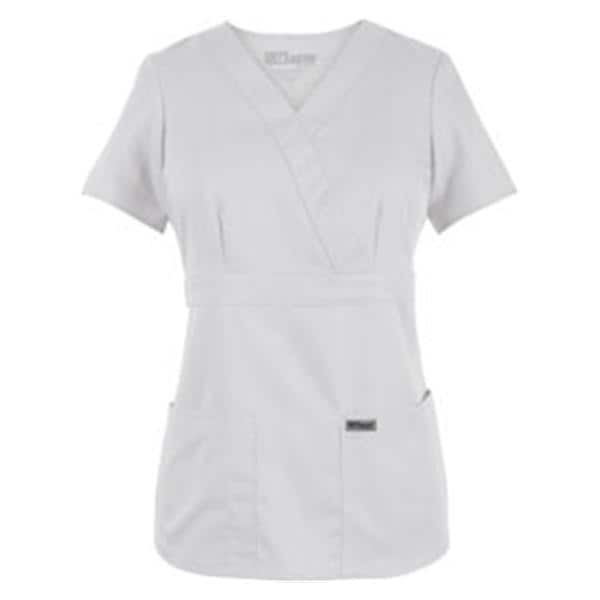 Grey's Anatomy (TM) Shirt Scrub Greys Anatomy™ 4153 Crossover Womens 3X Large White Each - 4153X-10-3XL