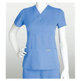 Grey's Anatomy (TM) Shirt Scrub Greys Anatomy™ 4153 Crossover Womens 3X Large Ceil Blue Each - 4153X-40-3XL