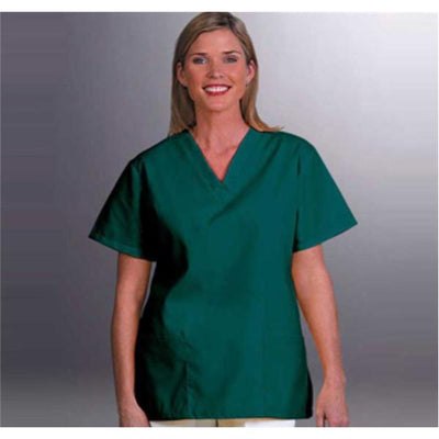 Fashion Seal Shirt Fashion Poplin Tunic Womens Large Dark Green Each - 7327-L