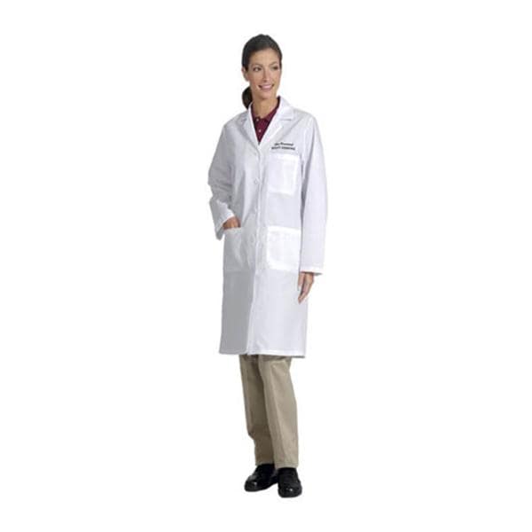 Fashion Seal Lab Coat Traditional Length 80% Polyester / 20% Cotton Womens White Medium Each - 400-M