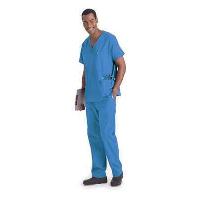 Landau for Men (R) Scrub Pant 8550 Mens Small Ceil Blue Each - 8550-BCP-SML