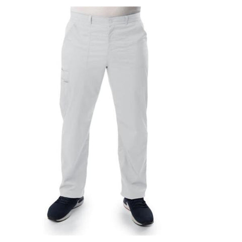 Landau for Men (R) Scrub Pant 8550 Mens Small Tall White Each - 8550-WWVCTSM
