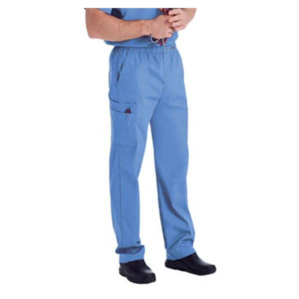 Landau for Men (R) Pant Scrub 8555 Mens Small Ceil Blue Each - 8555-BCP-SML