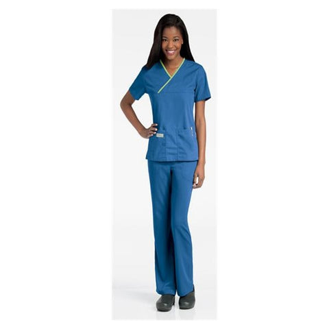 Urbane (TM) Shirt Scrub Urbane 9534 Crossover Womens Medium Royal Blue Each - 9534-BEP-MED