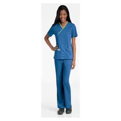 Urbane (TM) Shirt Scrub Urbane 9534 Crossover Womens Large White Each - 9534-WWXYLGE