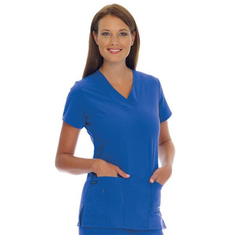 Jockey (TM) Scrubs Shirt Scrub Jockey 2206 Womens X-Small Galaxy Blue Each - 2206-1031-XS