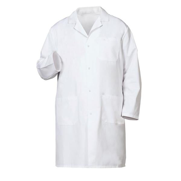 Fashion Seal Lab Coat 100% Sanforized Cotton Heavyweight Twill Mens White Size 38 41 in Each - 423-38